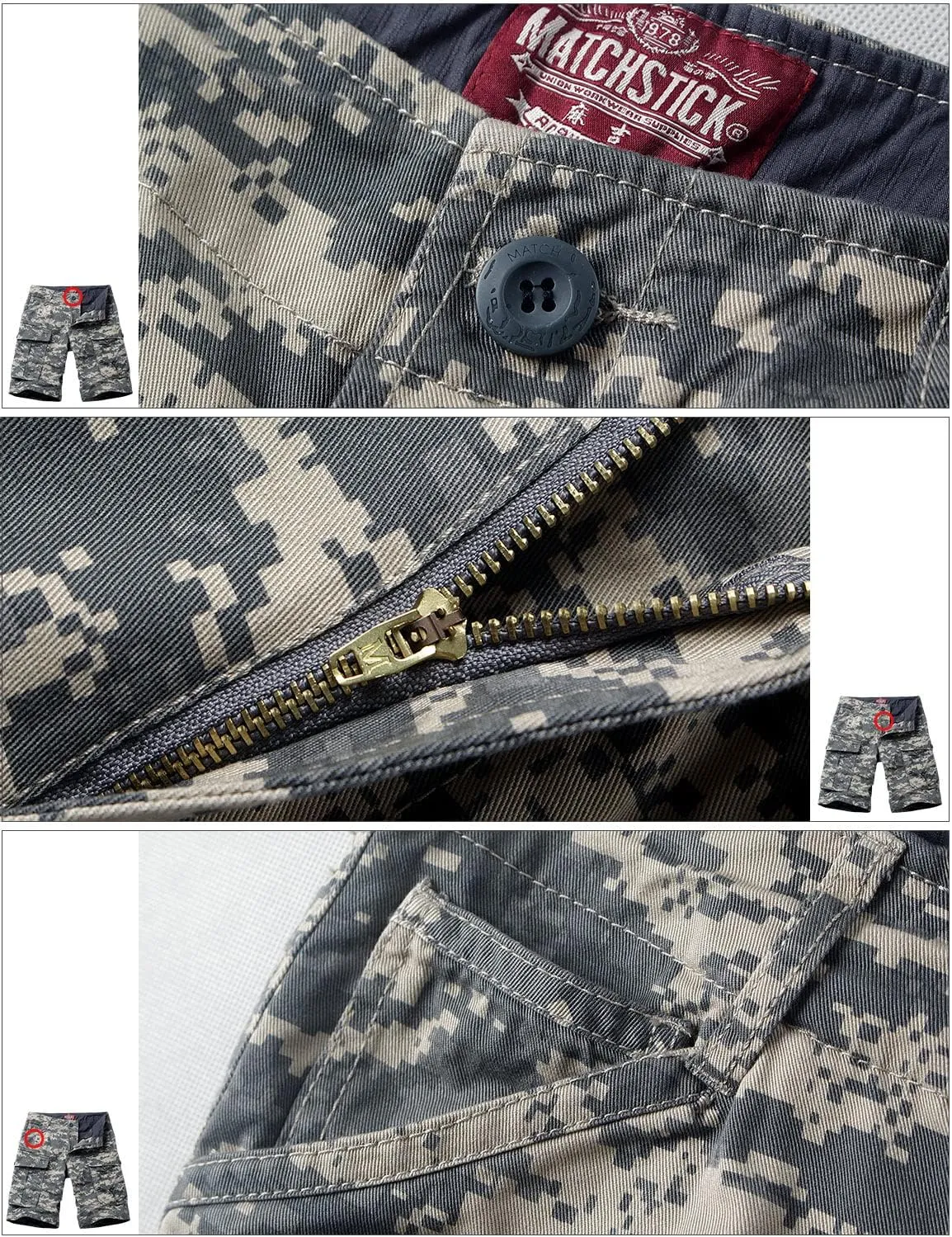 Match Men's Wild Cargo Shorts
