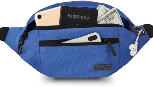 MAXTOP Large Fanny Pack(4 Zipper Pockets)