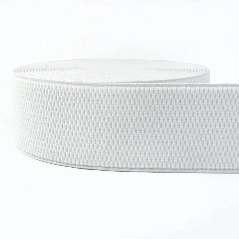 Meetee 1-5Meters 25-100mm Black White Elastic Band Stretch Strap Webbing Belt DIY Clothing Garment Sewing Crafts Accessories