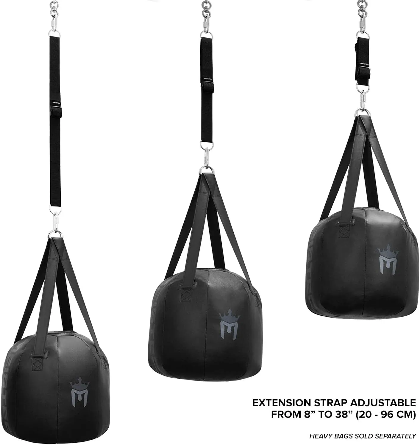 Meister Mounting Extension Strap w/Swivel & Carabiners for Hanging Heavy Bags