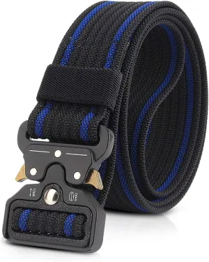 Men Tactical Belt 1.5 Inch Heavy Duty Belt Nylon Work Belt Quick-Release Metal Buckle for Molle Sport