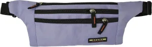 Men Women Water Repellant Waist Bum Bag Fanny Pack Zipper Outdoor Sports (Light Purple)