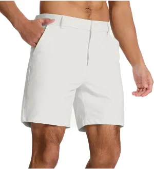 Men's Classic Fit 7/9/11 Inch Golf Shorts Lightweight Long Stretch Hiking Short with 4 Pockets for Casual Work