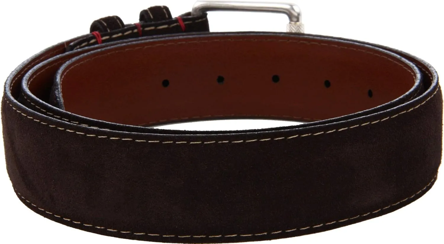 Men's Ital Calf Suede Brown Belt