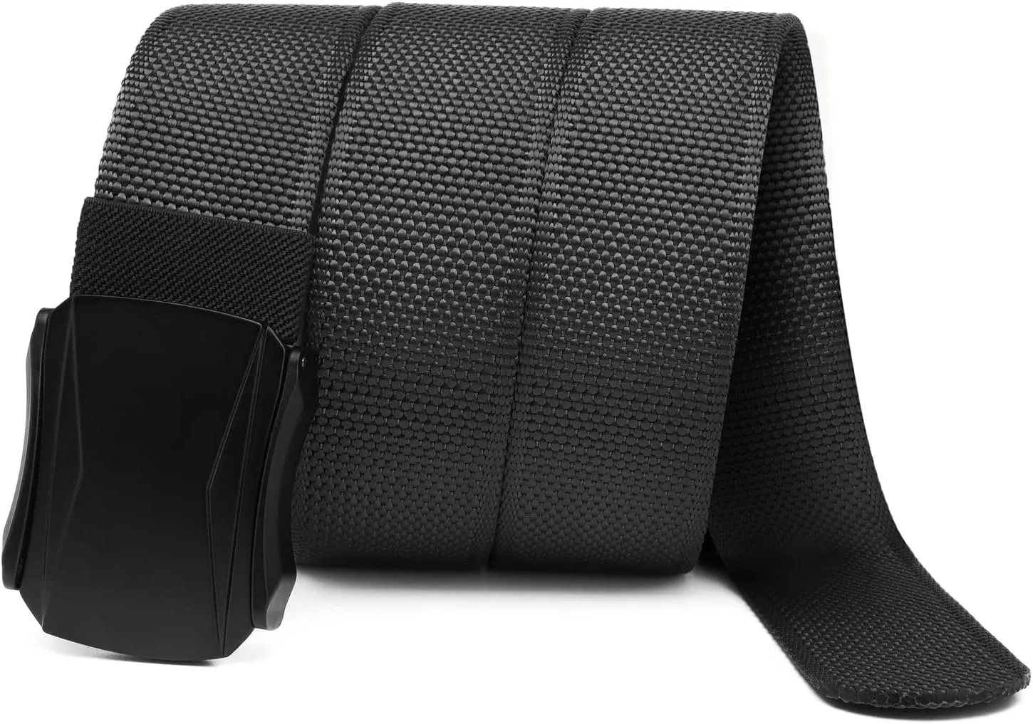 Men's Ratchet Web Belt, Golf Belt Nylon Automatic Buckle Belt for Hiking Rigger Military Work-Quick Release