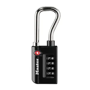 Metal TSA Lock with Extended Reach Shackle, 1 5/16 in. Wide