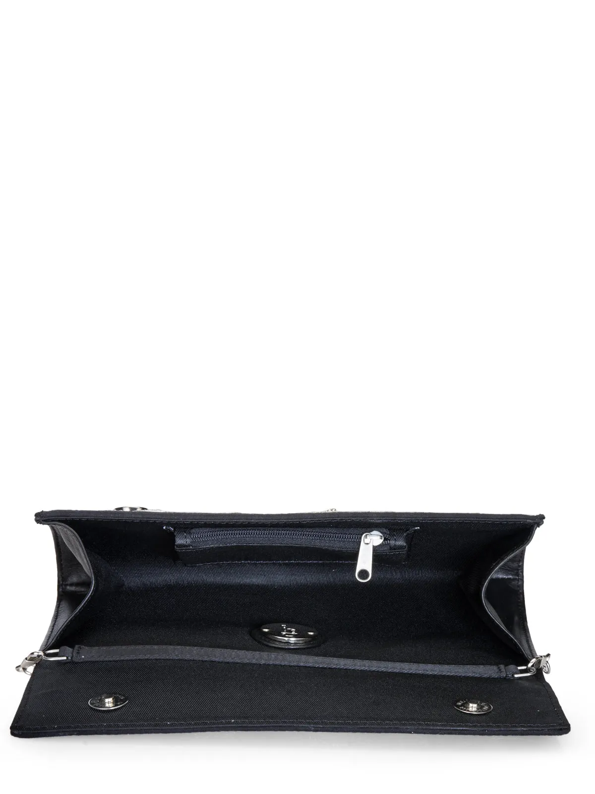 Metallic Thread Embellished Clutch