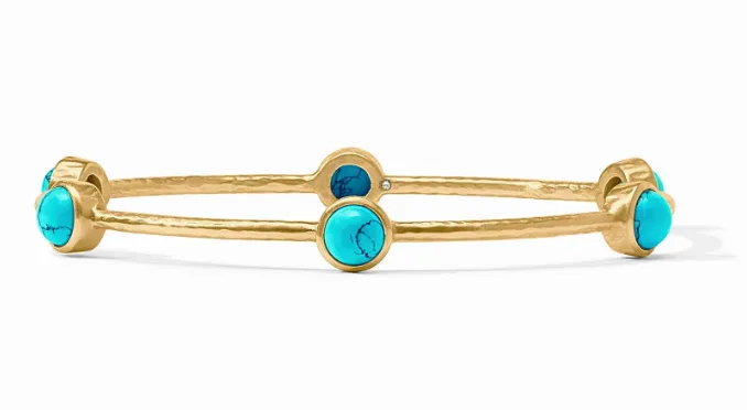 Milano Luxe Stone Bangle Small Bracelet | Turquoise