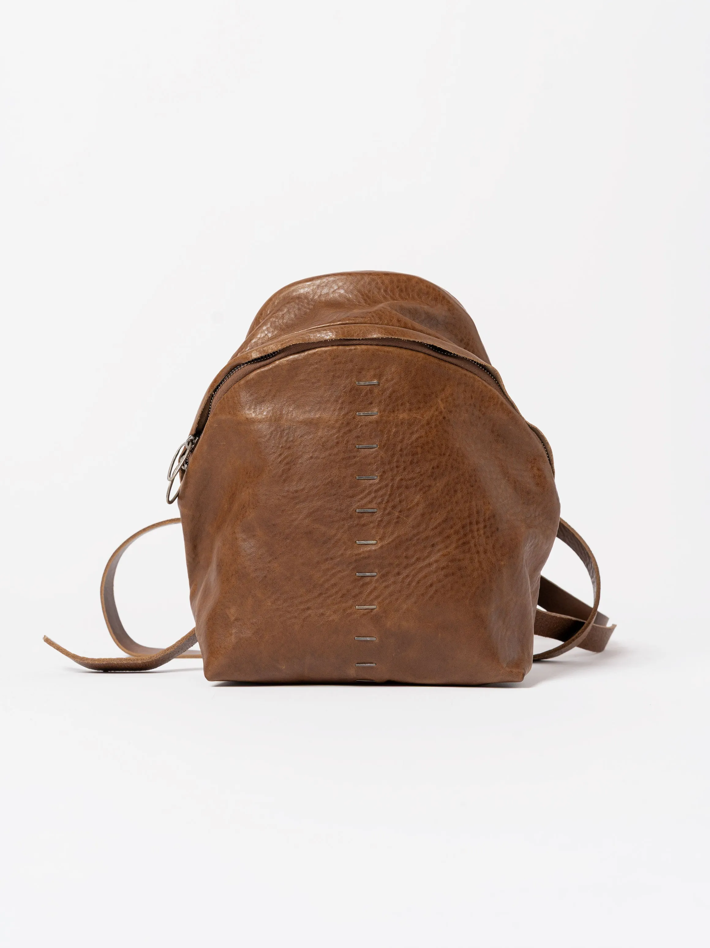 Mini Backpack with Silver Detailing
