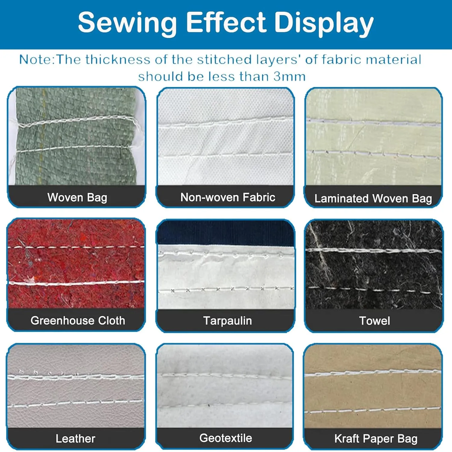 Mini Bag Closing Machine-Electric Portable Bag Sewing Machine 2s/bag,Bag Closer Automatic Woven Bag Sewer Packing Machine for Burlap PP Woven Kraft Paper Bag Feed Sacks Rice Bags Seed Bags-Blue