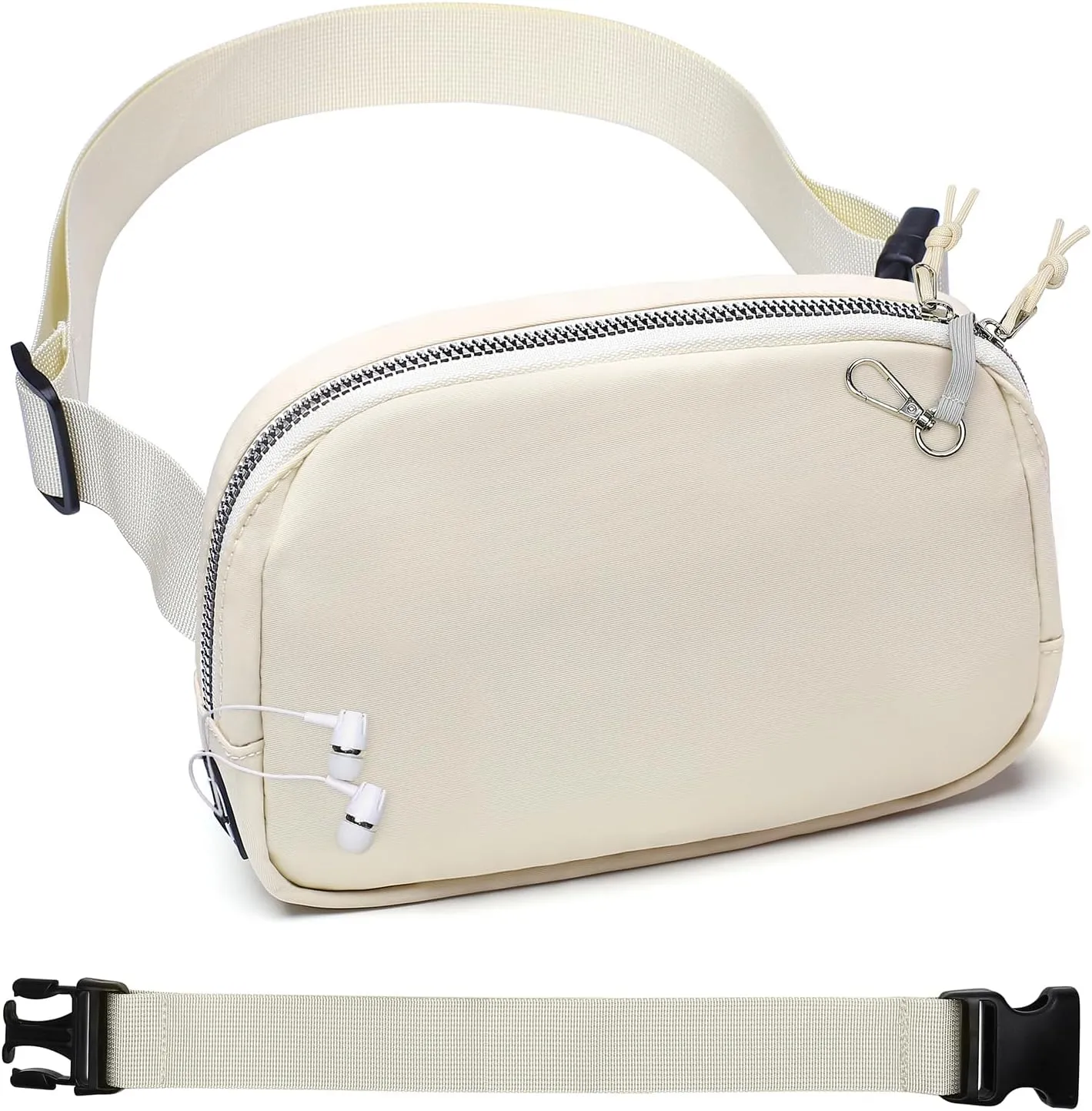 Mini Belt Bag for Women, RFID Small Fanny Pack, Womens Fashion Waist Packs with Extender Strap, Crossbody Bum Bags
