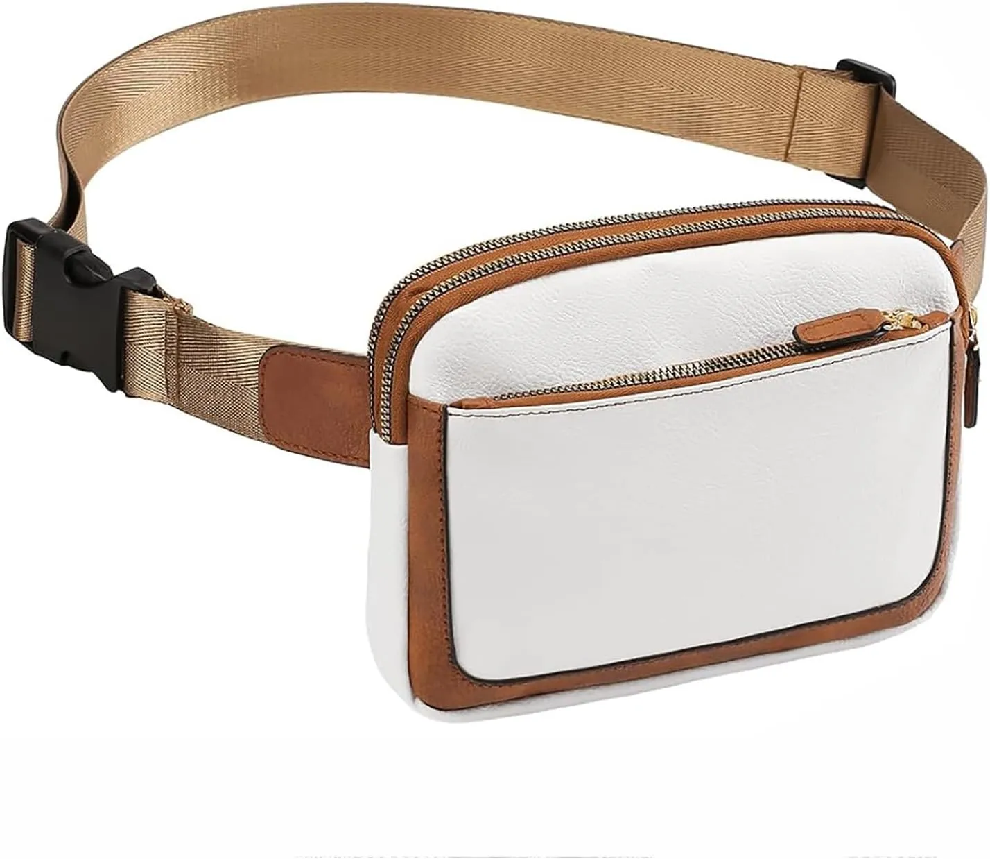 Mini Belt Bag for Women, RFID Small Fanny Pack, Womens Fashion Waist Packs with Extender Strap, Crossbody Bum Bags