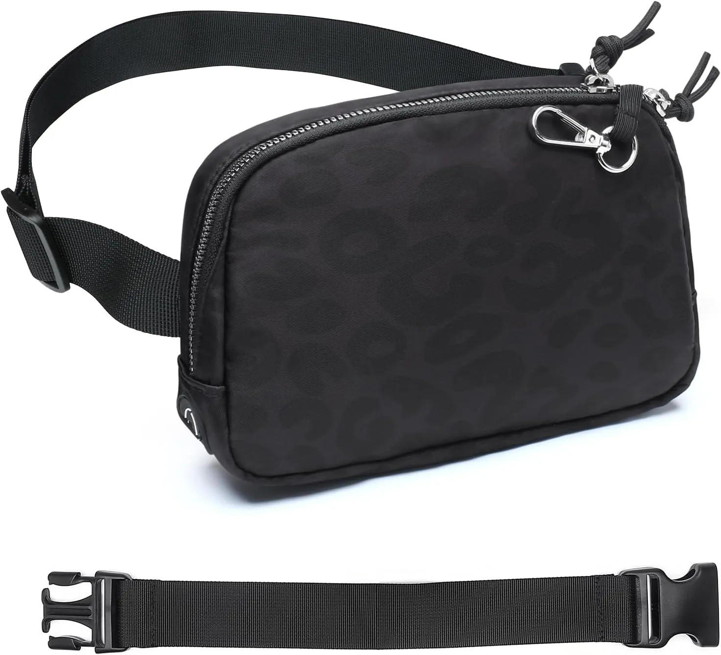 Mini Belt Bag for Women, RFID Small Fanny Pack, Womens Fashion Waist Packs with Extender Strap, Crossbody Bum Bags