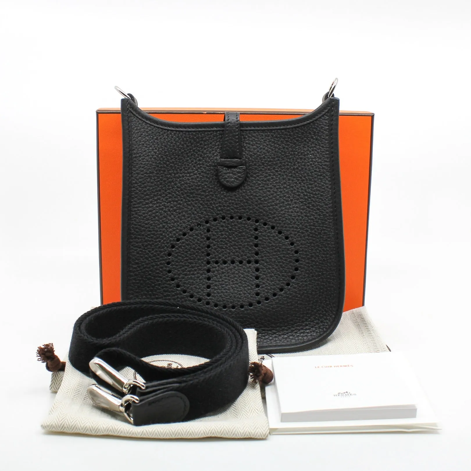 mini evelyn tc black phw u stamp