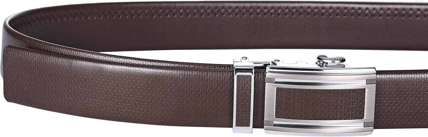 Mio Marino Classic Ratchet Belt - Premium Leather - 1.38 Wide - Adjustable Buckle