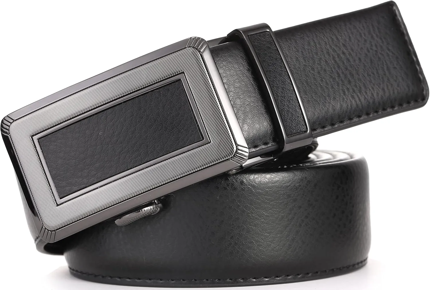 Mio Marino Classic Ratchet Belt - Premium Leather - 1.38 Wide - Adjustable Buckle