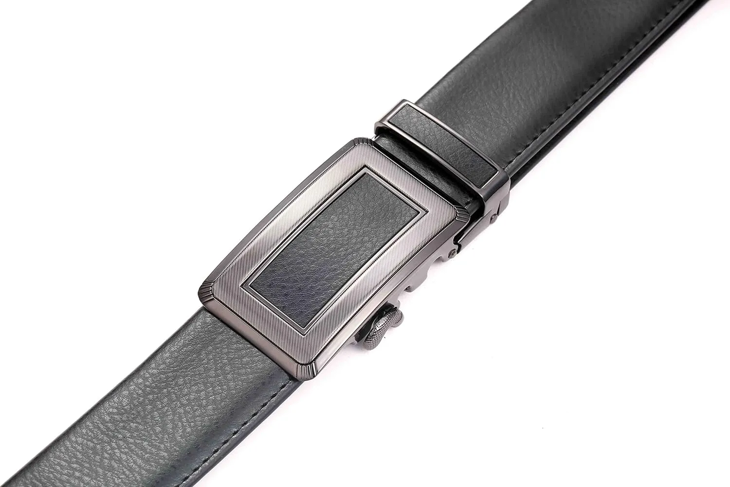 Mio Marino Classic Ratchet Belt - Premium Leather - 1.38 Wide - Adjustable Buckle