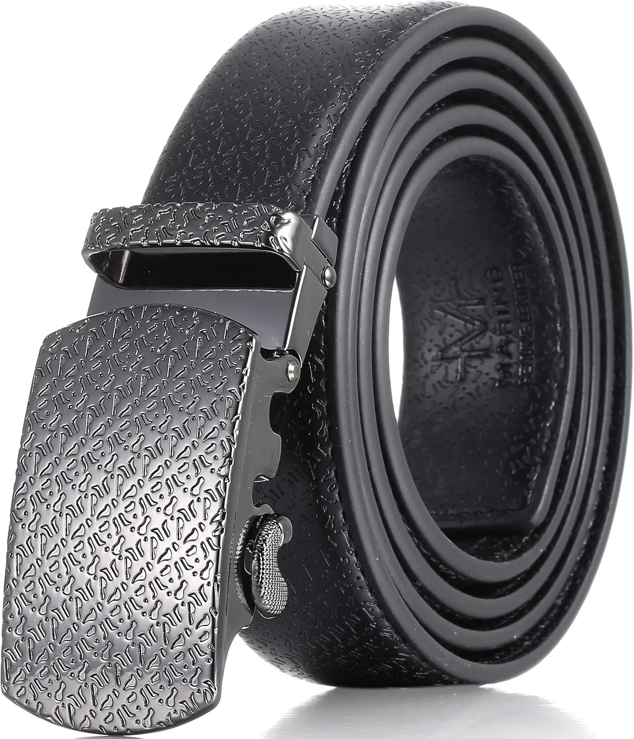 Mio Marino Classic Ratchet Belt - Premium Leather - 1.38 Wide - Adjustable Buckle
