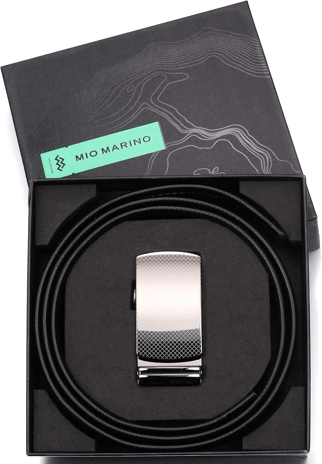 Mio Marino Classic Ratchet Belt - Premium Leather - 1.38 Wide - Adjustable Buckle