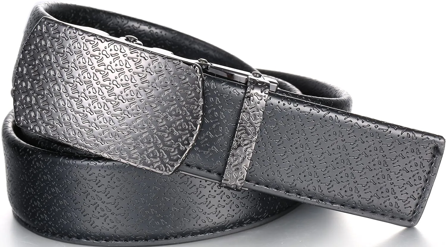 Mio Marino Classic Ratchet Belt - Premium Leather - 1.38 Wide - Adjustable Buckle