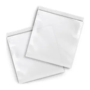 MMBM Resealable Poly Bag, 16x20 Inch, 500 Pack, 4 Mil, Clear, Lock Seal Zipper, Reclosable Zip Plastic Baggies