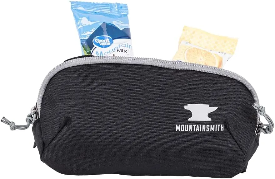 Mountainsmith Groove Lumbar Waist Fanny Hip Pack, Running, Hiking, Travel, Dog-Walking, Outdoor Activities with 2-way Zippered Pocket, Heritage Black