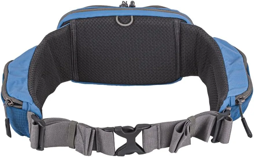 Mountainsmith Sprint Lumbar Waist Fanny Hip Pack, Running, Hiking, Travel, Dog-Walking, Outdoor Activities with 4 Zippered Pockets, Coronet Blue