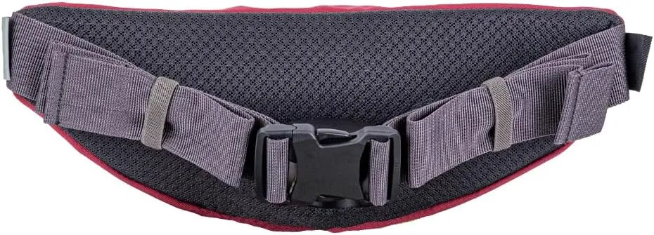 Mountainsmith Swoop Lumbar Waist Fanny Hip Pack, Running, Hiking, Travel, Dog-Walking, Outdoor Activities with 2 Zippered Pockets, Maroon Red