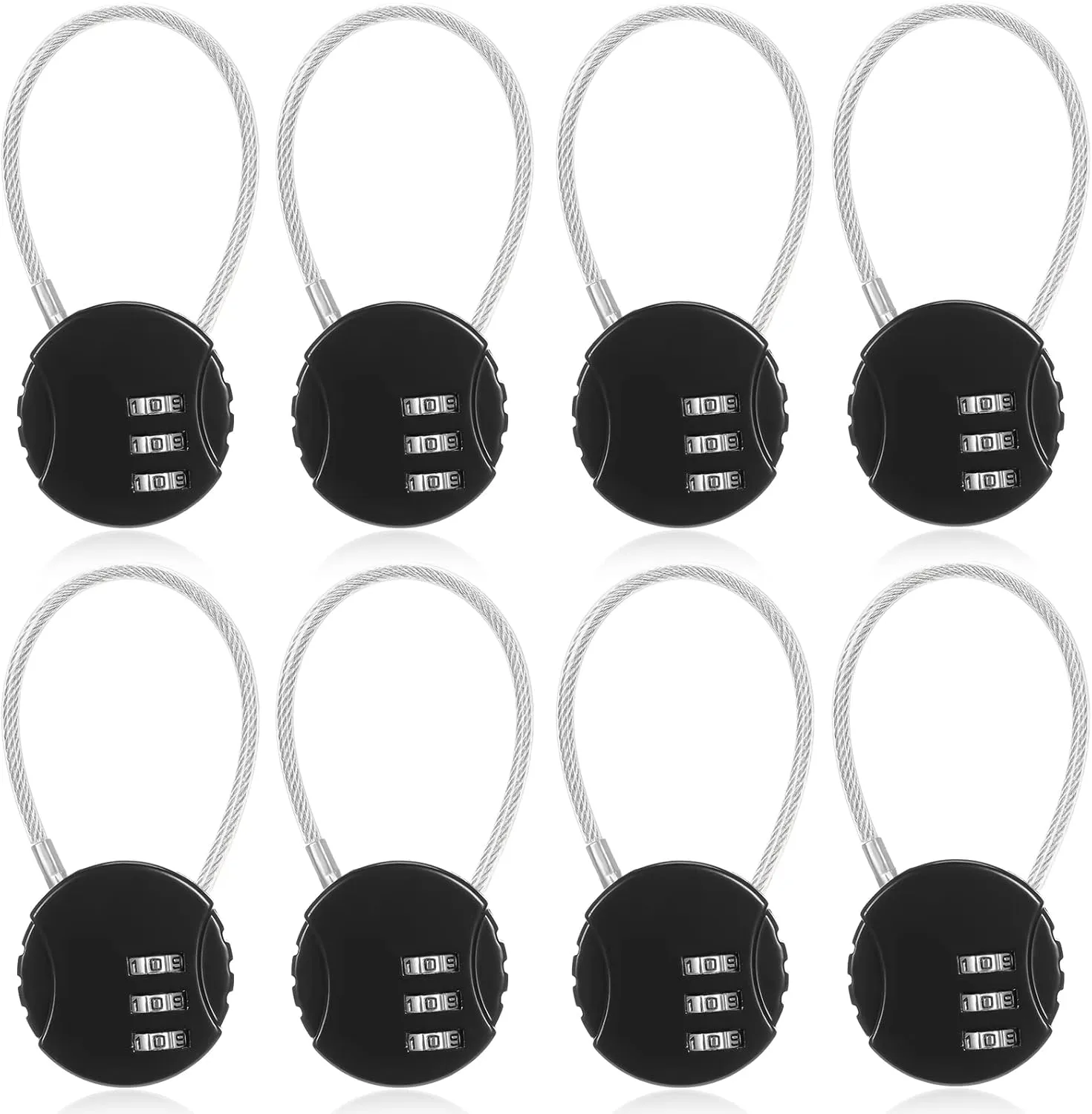 Moxweyeni Combination Lock 3 Digit Gym Padlock Waterproof Resettable Bag Luggage Gate Padlock Outdoor for School Locker Travel Toolbox Storage