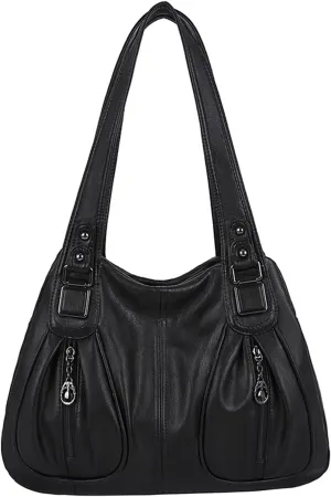 MSBEAN Shoulder bag Handbags Women Bags， Handbags Ladies Shoulder Bags， High Capacity Soft PU Leather Bags for Women