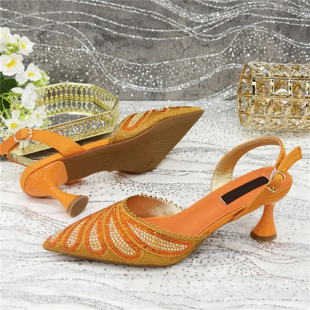 Multi-Texture Wedding Heels Purse African Italian Fusion Bridal Accessories