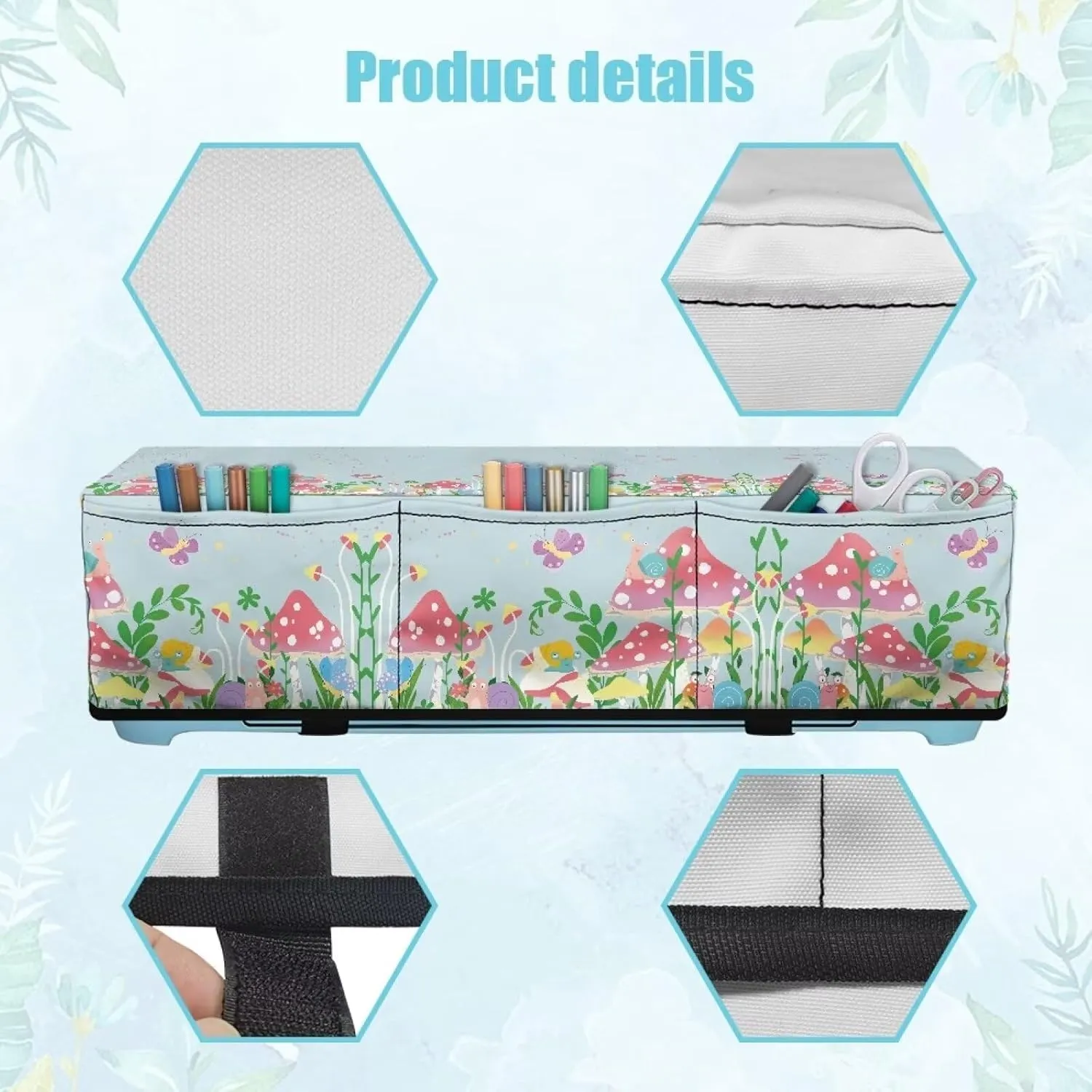 Mushroom Carrying Case Cover Dust Cover Waterproof Organization and Storage Bags Lightweight Cutting Machine Cover Compatible with Most DIY Cutting Machine