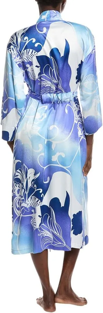 N Natori womens Floral Nouveau Robe Length 49"