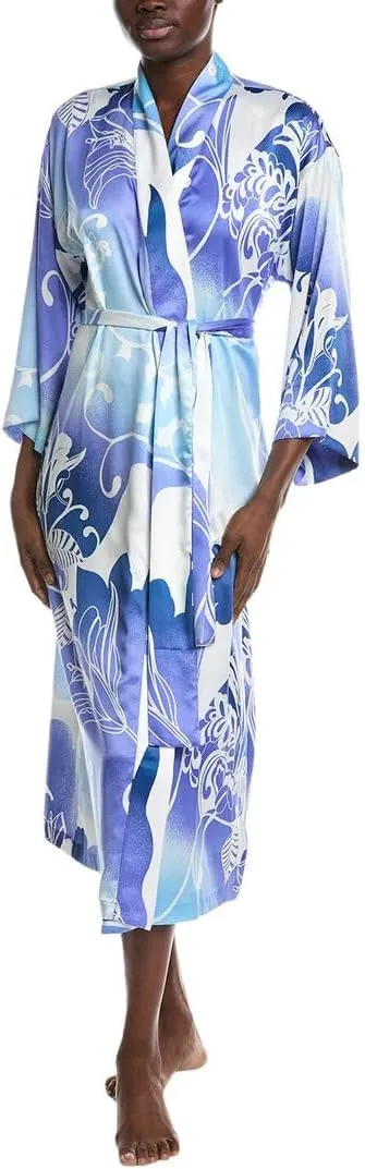 N Natori womens Floral Nouveau Robe Length 49"