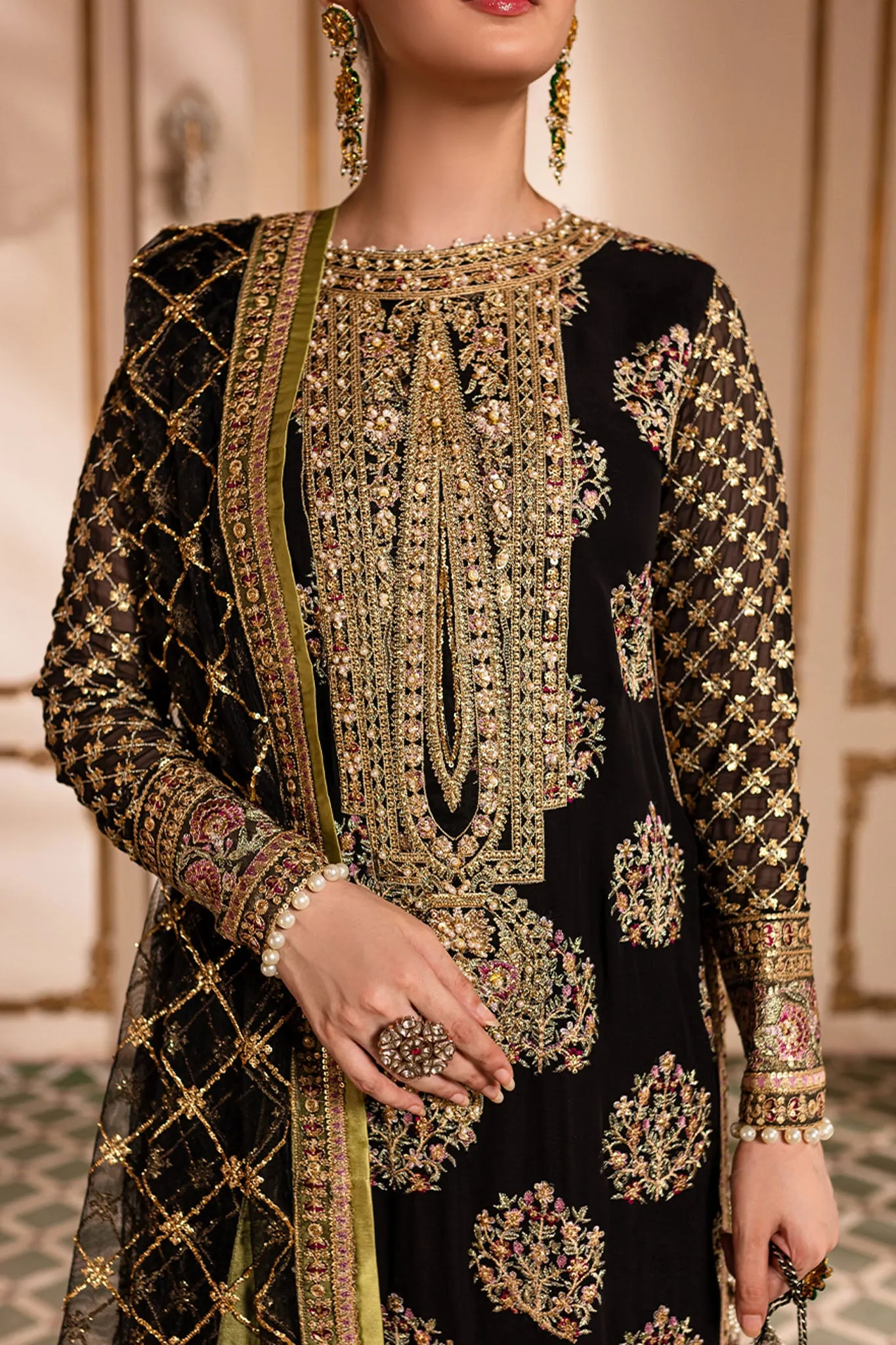 Naira By Roheenaz Unstitched 3 Piece Luxury Chiffon Collection'2024-RNZ-03-Taliya