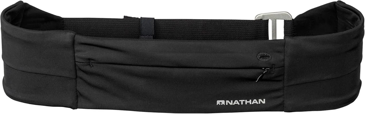 Nathan Zipster Fit Running Belt, Adjustable, Bounce Free Waist Pack, Nathan Running Belt, Fanny Pack, Running Belts for Women and Men, Running Essentials for Women and Men