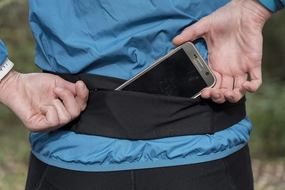 Nathan Zipster Running Belt.Bounce Free Waist Pack. Pockets with Zippers. Runners Fanny Pack. Fits All iPhones, Android, Samsung etc. for Men and Women