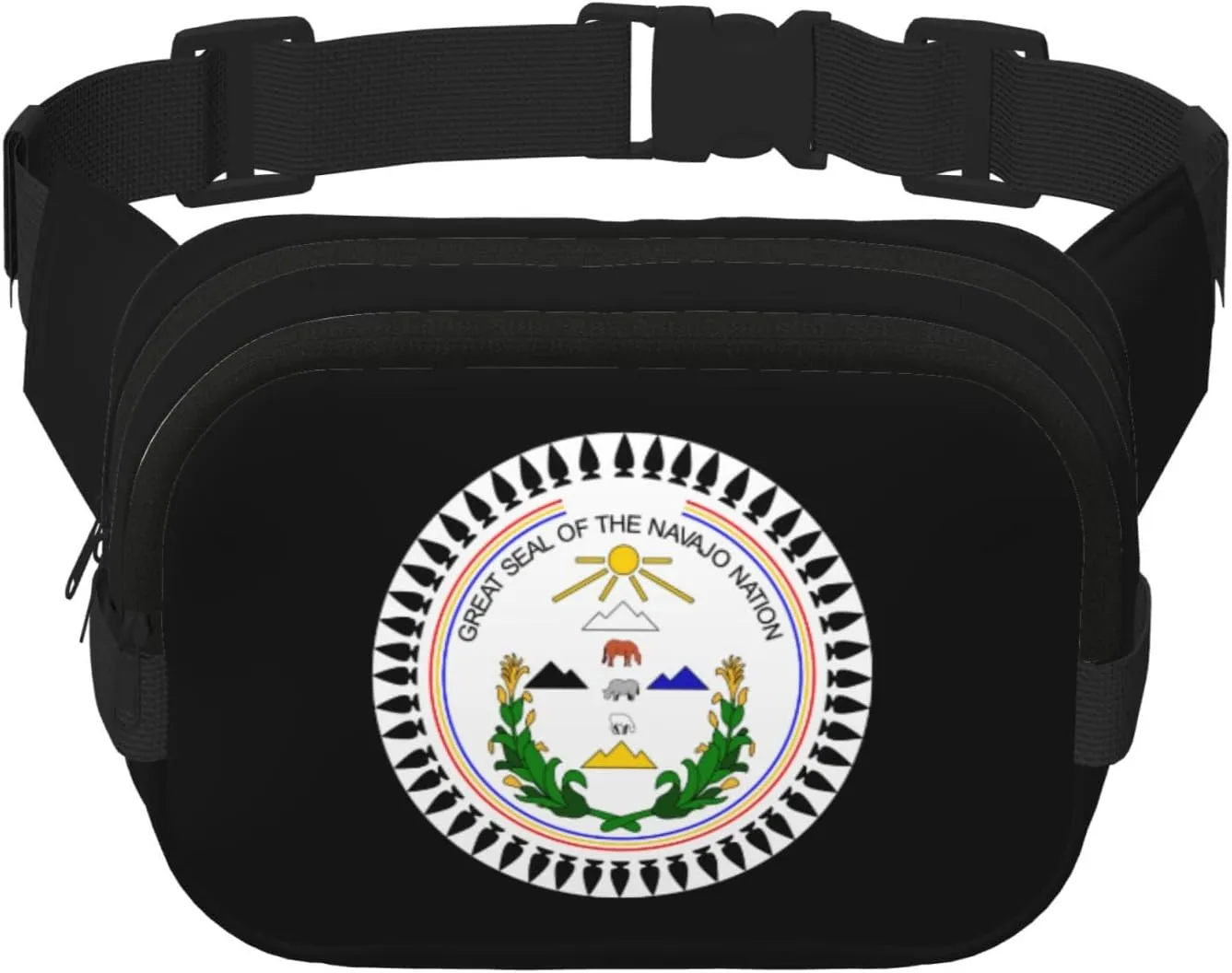 Navajo Nation Council Waist Pack Bag Fanny Pack for Men&Women Hip Bum Bag with Adjustable Strap for Outdoors Workout Traveling Casual Running Hiking Cycling