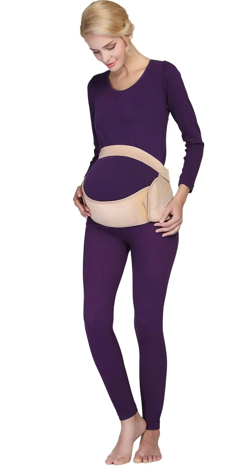 NEOTech Care Maternity Pregnancy Support Belt / Brace - Back, Abdomen, Belly Band (Beige, XL)