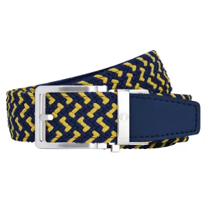 Nexbelt Braided Golf Belt Maize/Blue - 23 Men