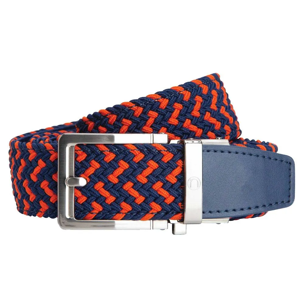 Nexbelt Braided Golf Belt Orange/Navy - 23 Men