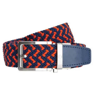 Nexbelt Braided Golf Belt Orange/Navy - 23 Men