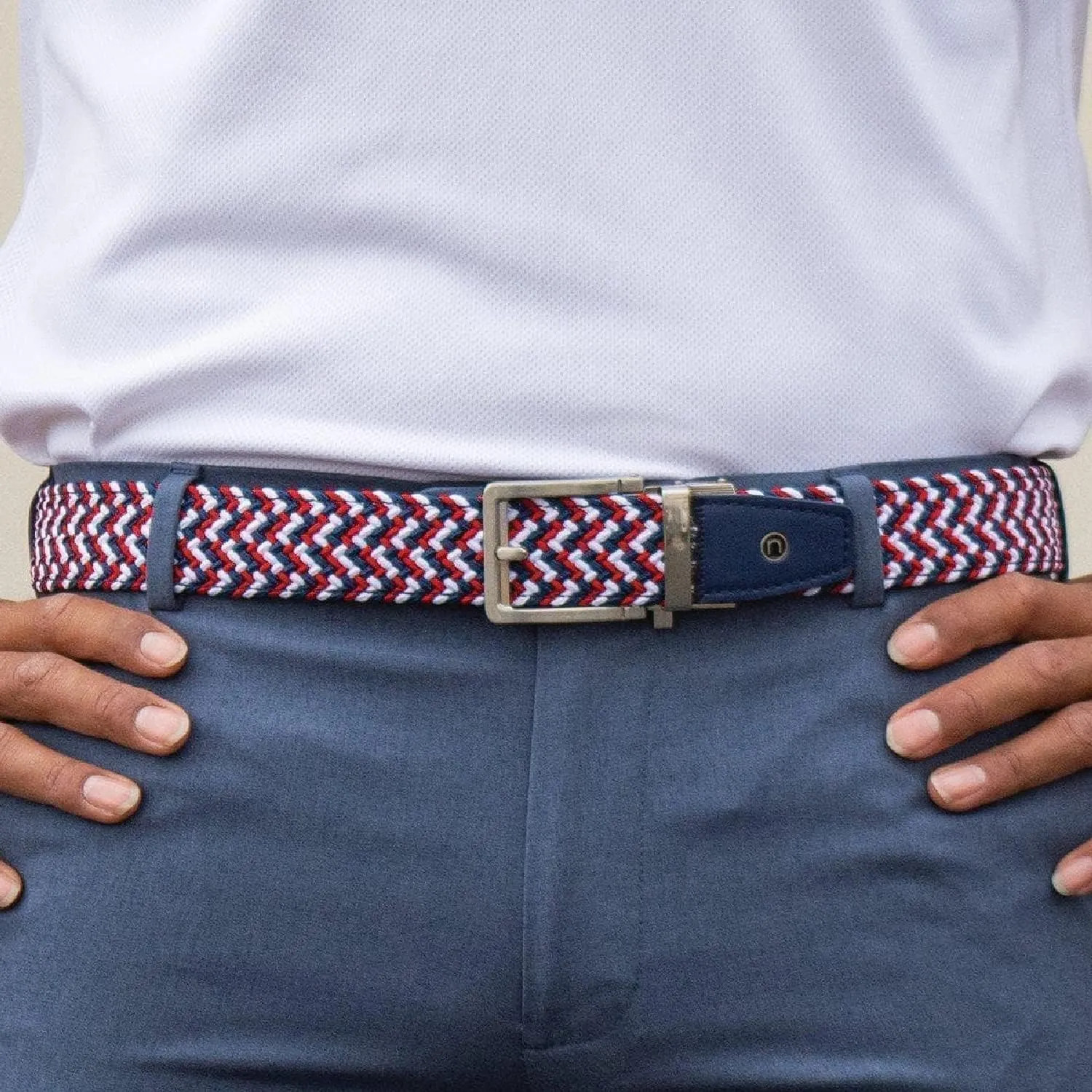 Nexbelt Men's Braided Ratchet Golf Belt – Adjustable, Stretch Fit – For Casual Wear & Golfing (Fits up to 50")