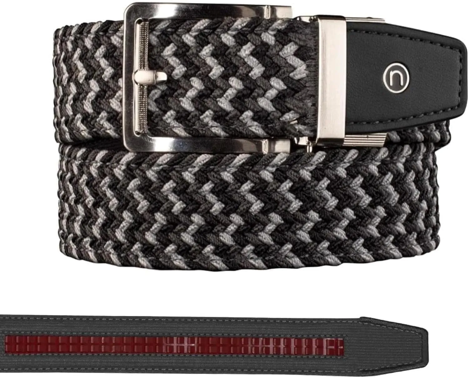Nexbelt Men's Braided Ratchet Golf Belt – Adjustable, Stretch Fit – For Casual Wear & Golfing (Fits up to 50")