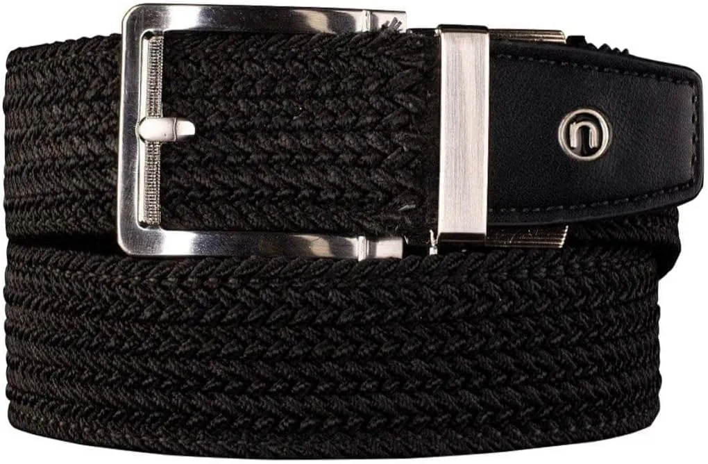 Nexbelt Men's Braided Ratchet Golf Belt – Adjustable, Stretch Fit – For Casual Wear & Golfing (Fits up to 50")