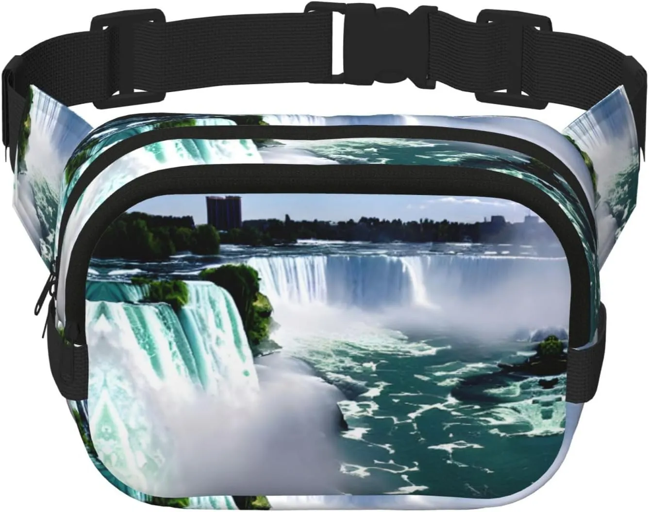 Niagara Fall print Large Fanny Packs for Women Cute Cross Body Waist Bag Fashionable Fanny Pack