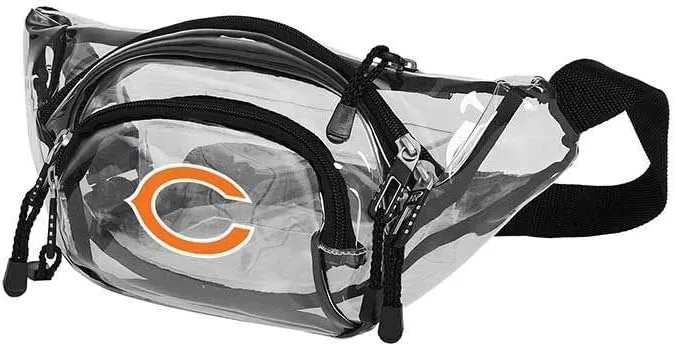 Northwest NFL Chicago Bears 'Transport' Clear Waist Bag, Clear, 13 x 5 x 5 inches