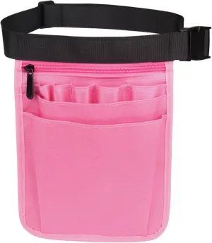 Nurse Fanny Pack,Multi Compartment Nurse Waist Bag,Utility Nurse Pocket Organizer with Adjustable Waist Strap for Stethoscopes, Bandage Scissors Other Medical Supplies (pink)