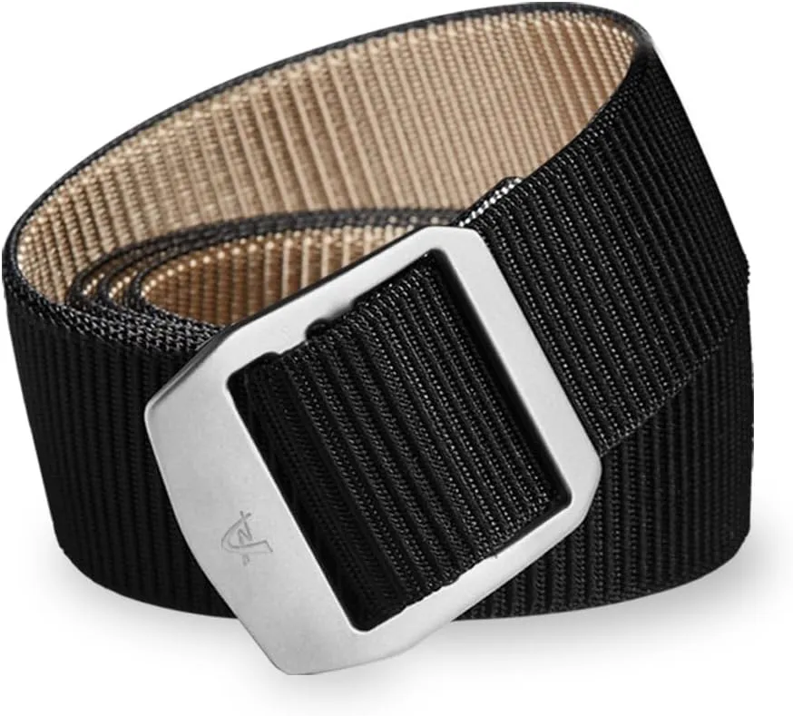 Nylon Tactical Military Men's Belt - Adjustable Titanium Buckle, Green, 41.34-53.15 inches