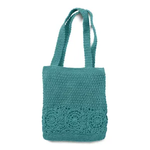 Ocean Crochet Market Tote Bag